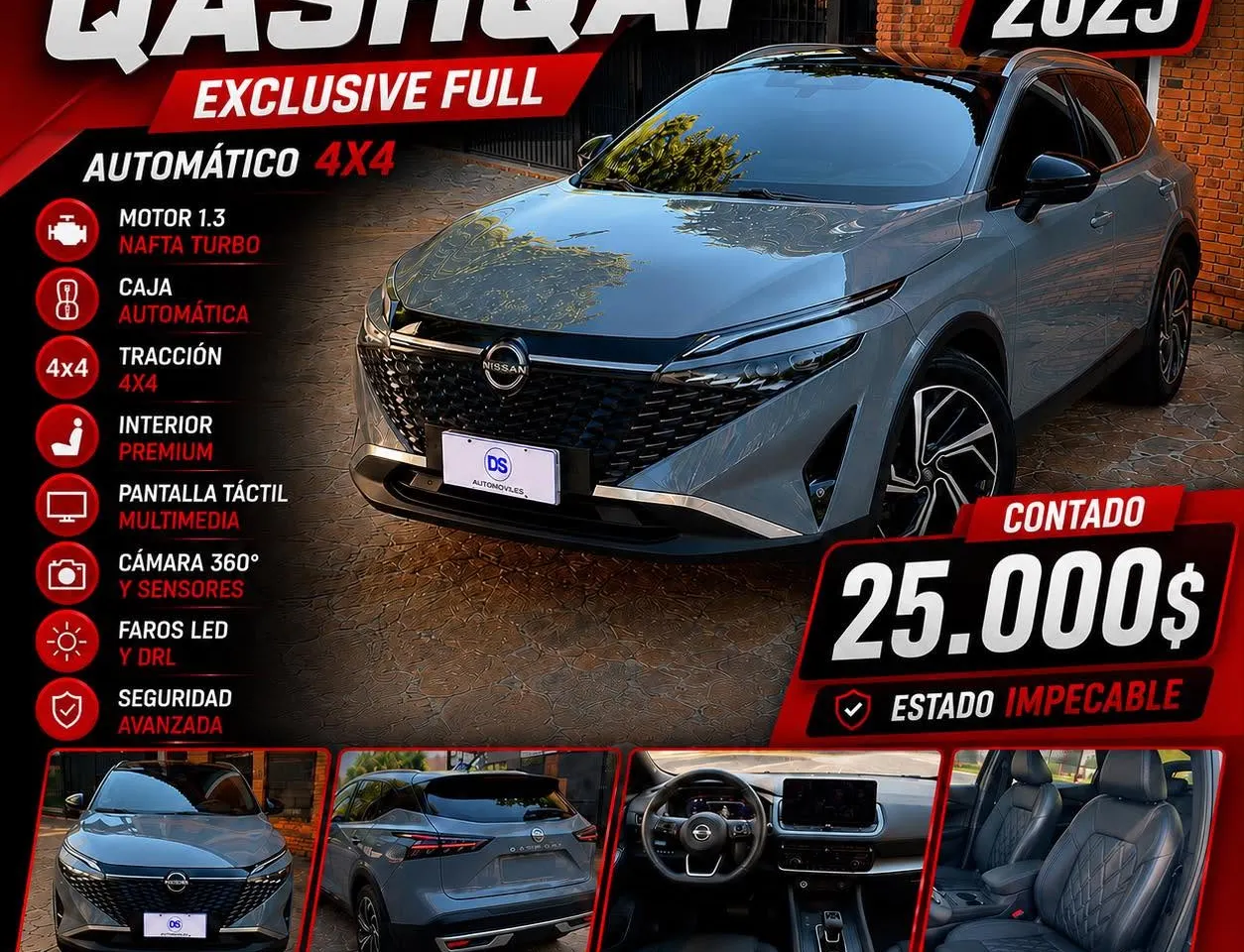 Nissan Qashqai 2025 Exclusive Full · 1.3 turbo
